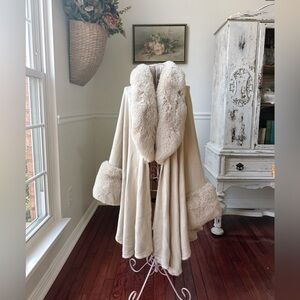 Faux fur coat, SMALL